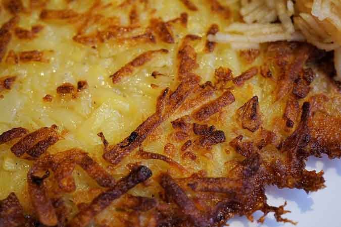 Potato pancakes - popular vegetarian traditional dish in many Eastern European countries including Lithuania and Poland