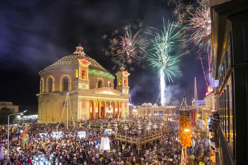 Mosta Festa and Fireworks